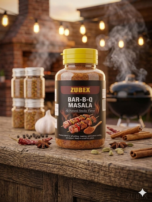 ZUBEX Smoky Bar-B-Q Masala - Premium, All-Natural BBQ Spice Blend for Grilling, Roasting, and Stews