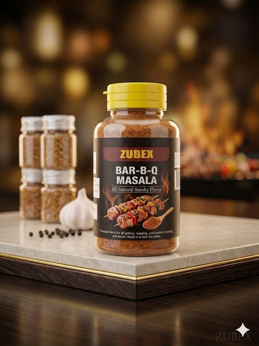 ZUBEX Smoky Bar-B-Q Masala - Premium, All-Natural BBQ Spice Blend for Grilling, Roasting, and Stews